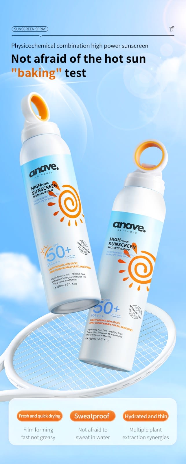 ### Anave Skincare SPF 50 Ultimate UV Defense Sunscreen Spray