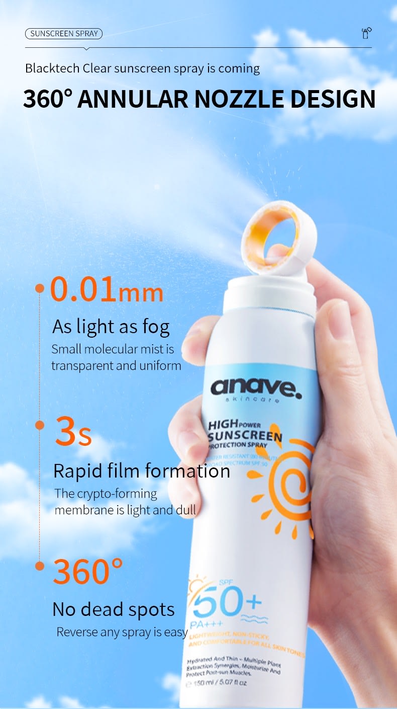 ### Anave Skincare SPF 50 Ultimate UV Defense Sunscreen Spray